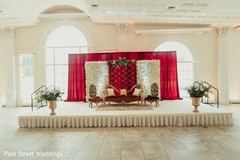 Indian wedding stage setup capture. Indian wedding stage setup capture.
