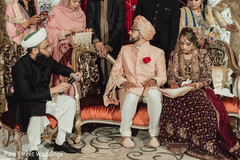 Indian bride signing wedding contract. Indian bride signing wedding contract.