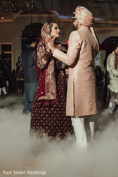 Maharani and raja having their first dance. Maharani and raja having their first dance.