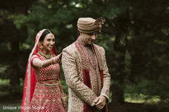 Maharani about to surprise his Indian groom. Maharani about to surprise his Indian groom.
