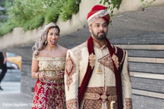 Indian bride sneaking up to her Indian groom Indian bride sneaking up to her Indian groom