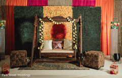 colorful indian ceremony stage colorful indian ceremony stage