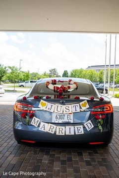 Indian just married car Indian just married car
