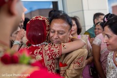 Indian dad hugging bridal Indian dad hugging bridal