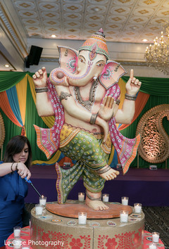 Giant Indian Ganesha Puja statue for sangeet altar. Giant Indian Ganesha Puja statue for sangeet altar.