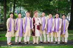 Charming indian groom with groomsmen capture. Charming indian groom with groomsmen capture.