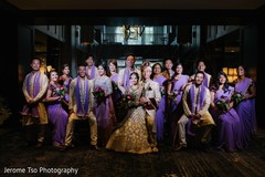 Lovely Indian couple with bridesmaids and groomsmen photography. Lovely Indian couple with bridesmaids and groomsmen photography.