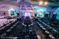 Indian wedding reception round and rectangle table setup. Indian wedding reception round and rectangle table setup.