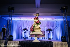 White and pink indian wedding cake decor. White and pink indian wedding cake decor.