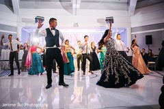 Indian couple at reception dance choreography. Indian couple at reception dance choreography.