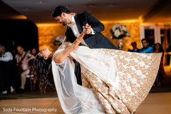 Indian couple having their first reception dance. Indian couple having their first reception dance.