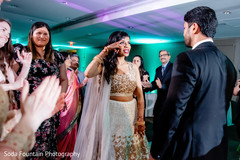 Indian bride and groom's reception dance. Indian bride and groom's reception dance.