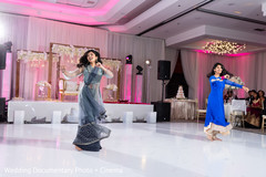 Indian wedding reception stage dance. Indian wedding reception stage dance.