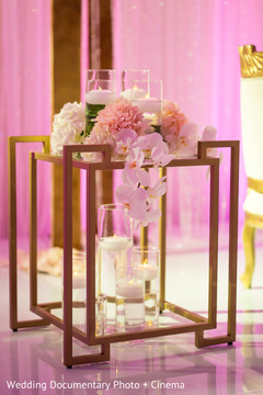 Indian wedding reception stage pink flowers decorations. Indian wedding reception stage pink flowers decorations.