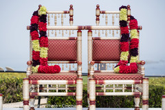 Indian seats with jaimala garlands. Indian seats with jaimala garlands.