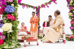 Indian groom at his wedding ceremony mandap. Indian groom at his wedding ceremony mandap.