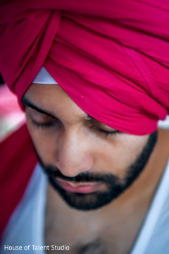 Close up of the Indian groom getting ready Close up of the Indian groom getting ready