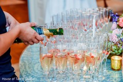 Serving the drinks for the reception Serving the drinks for the reception