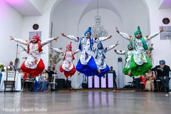Several dancers performing a choreography Several dancers performing a choreography