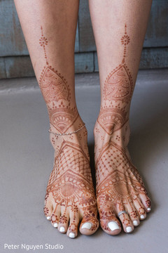 Maharani showing her feet henna art and nail color. Maharani showing her feet henna art and nail color.