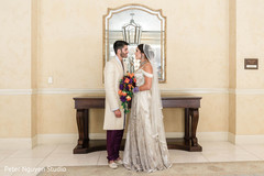 Indian bride and groom tender moment Indian bride and groom tender moment