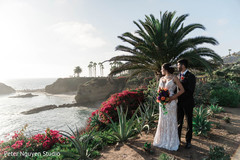 Indian bride and groom by the seashore. Indian bride and groom by the seashore.