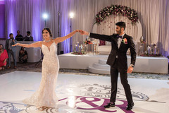 Indian lovebirds having their first dance. Indian lovebirds having their first dance.