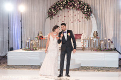 Indian groom at his wedding reception speech. Indian groom at his wedding reception speech.