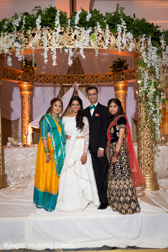 Indian bride with relatives photo session. Indian bride with relatives photo session.