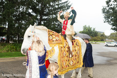 Indian groom on his white baraat horse. Indian groom on his white baraat horse.
