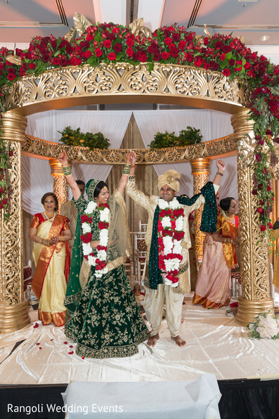 Raja and maharani at wedding ceremony capture.