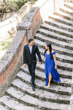 Elegant Indina bride on pre-wedding royal blue dress. Elegant Indina bride on pre-wedding royal blue dress.