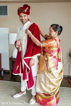 Indian groom getting ready for his big day. Indian groom getting ready for his big day.