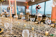 Crystal glass with gold chunks for table candles decor. Crystal glass with gold chunks for table candles decor.
