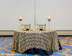 Indian couple's reception table decorations. Indian couple's reception table decorations.