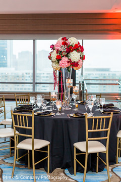 Indian wedding tall table centerpiece flower decoration. Indian wedding tall table centerpiece flower decoration.