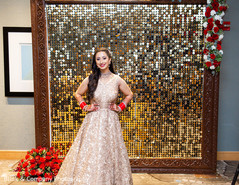 Indian bride on her gorgeous golden Anarkali. Indian bride on her gorgeous golden Anarkali.
