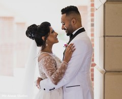 Tender Indian bride and groom shot. Tender Indian bride and groom shot.