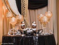 Indian wedding reception table decorations. Indian wedding reception table decorations.