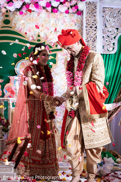 Indian couple at their wedding ceremony Indian couple at their wedding ceremony