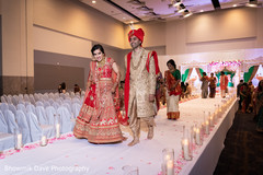 Indian Bride and Groom leaving the ceremony. Indian Bride and Groom leaving the ceremony.