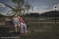 Enchanting indian couple by the lake Enchanting indian couple by the lake