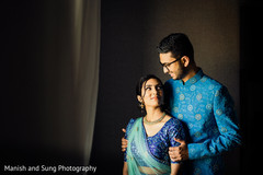 Indian couple looking at each other Indian couple looking at each other