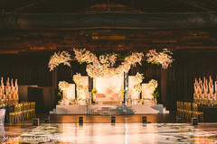 The illuminated stage in the reception hall The illuminated stage in the reception hall