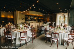 Indian wedding reception table setup. Indian wedding reception table setup.