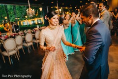 Indian bride and groom's dance. Indian bride and groom's dance.