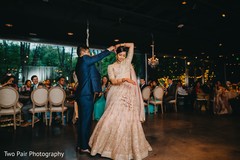 Indian couple reception dance. Indian couple reception dance.