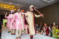 Indian groom making his entrance to wedding ceremony. Indian groom making his entrance to wedding ceremony.