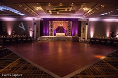 Indian wedding reception stage and dance floor decor. Indian wedding reception stage and dance floor decor.