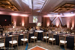 Indian wedding recption rectagle tables setup. Indian wedding recption rectagle tables setup.